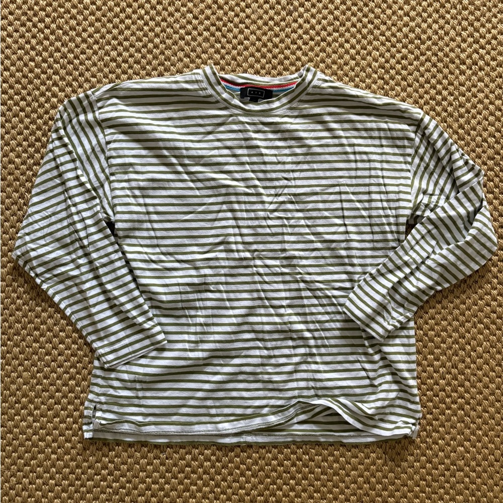 AYR French Fry Shirt Green Stripe XS